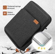 Vertical Laptop Bag Handheld Shoulder Crossbody Bag, Size: 13.3 Inch(Black)