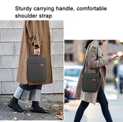 Vertical Laptop Bag Handheld Shoulder Crossbody Bag, Size: 13.3 Inch(Black)