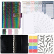 A6 Illusion Magic Square Loose-leaf PU Notebook Cash Budget Book(Black) - Notebooks by PMC TechLife | Online Shopping South Africa | PMC TechLife