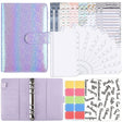 A6 Illusion Magic Square Loose-leaf PU Notebook Cash Budget Book(Purple) - Notebooks by PMC TechLife | Online Shopping South Africa | PMC TechLife