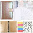 A6 Illusion Magic Square Loose-leaf PU Notebook Cash Budget Book(Milk Tea) - Notebooks by PMC TechLife | Online Shopping South Africa | PMC TechLife