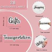 A6 Illusion Magic Square Loose-leaf PU Notebook Cash Budget Book(Milk Tea)
