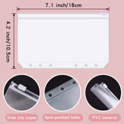A6 Illusion Magic Square Loose-leaf PU Notebook Cash Budget Book(Milk Tea)