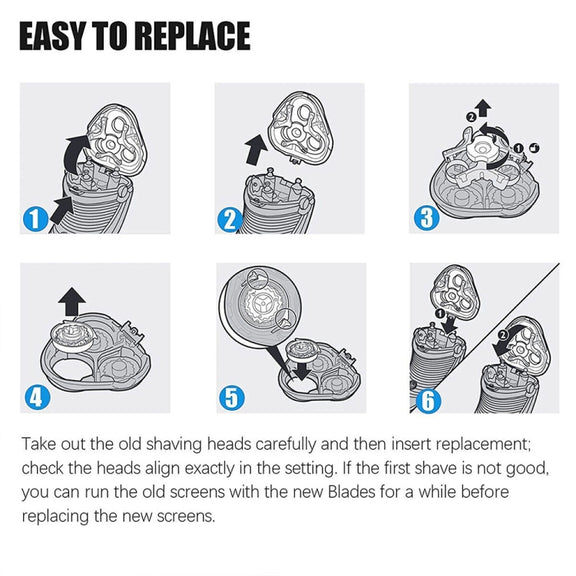 For Philips HQ8/HQ7180/HQ7140/HQ6090/HQ6075/PT860/870 Dual Shavers Blade