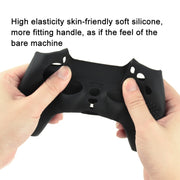 For PS5 Game Controller Joystick Cap Silicone Protective Cover Kit Dustproof Case(Black Polka Dots)