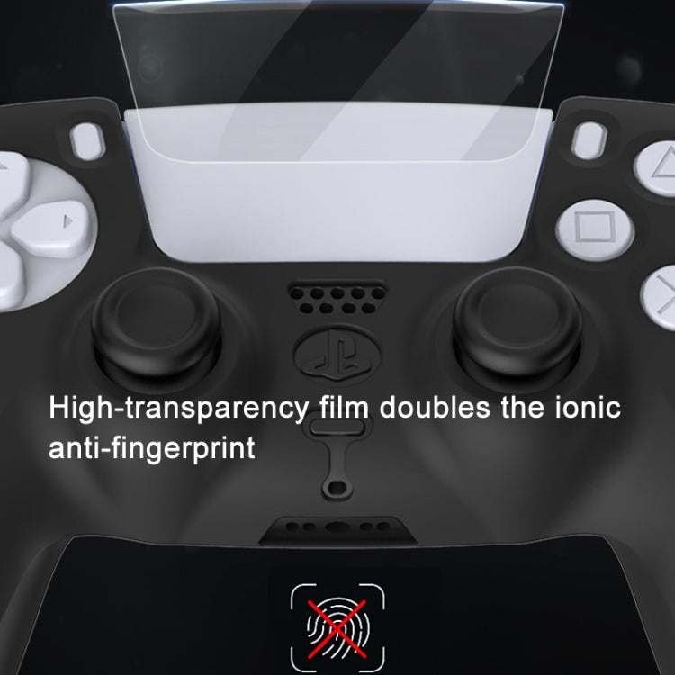 For PS5 Game Controller Joystick Cap Silicone Protective Cover Kit Dustproof Case(Black Polka Dots)