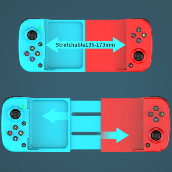 D3 Telescopic BT 5.0 Game Controller For IOS Android Mobile Phone(Blue Green)