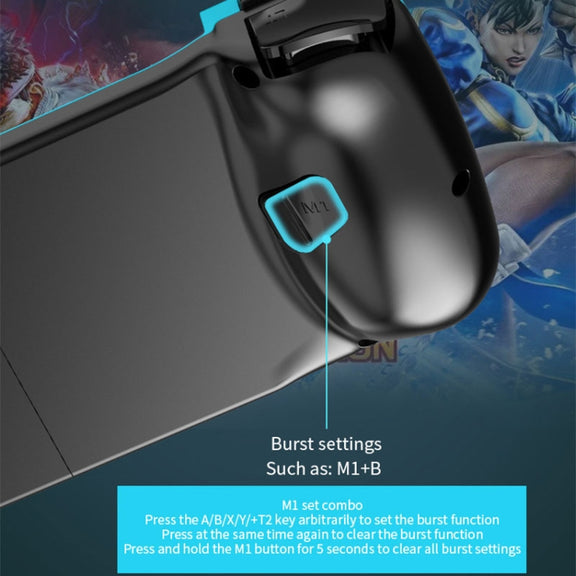 D3 Telescopic BT 5.0 Game Controller For IOS Android Mobile Phone(Frosted Black)