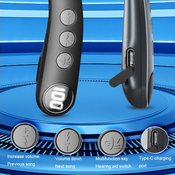 Z3 Free Multifunctional Multi-channel Digital Wireless Hearing Aids for the Elderly(Black)