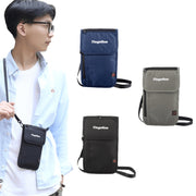 Tingofine YT5 Multifunctional Travel Passport RFID Anti-theft Document Bag Water-resistant Passport Holder(Royal Blue)
