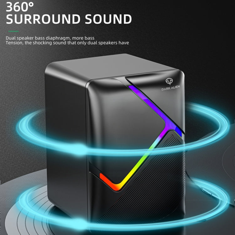 Dark Alien S-510 Computer USB Wired Computer Stereo Home Multifunctional Stereo, Cable Length: 1.2m - free shipping - PMC Jewellery - Order now!