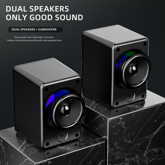 Dark Alien S-511 Computer USB Wired Computer Stereo Home Multifunctional Stereo, Cable Length: 1.2m