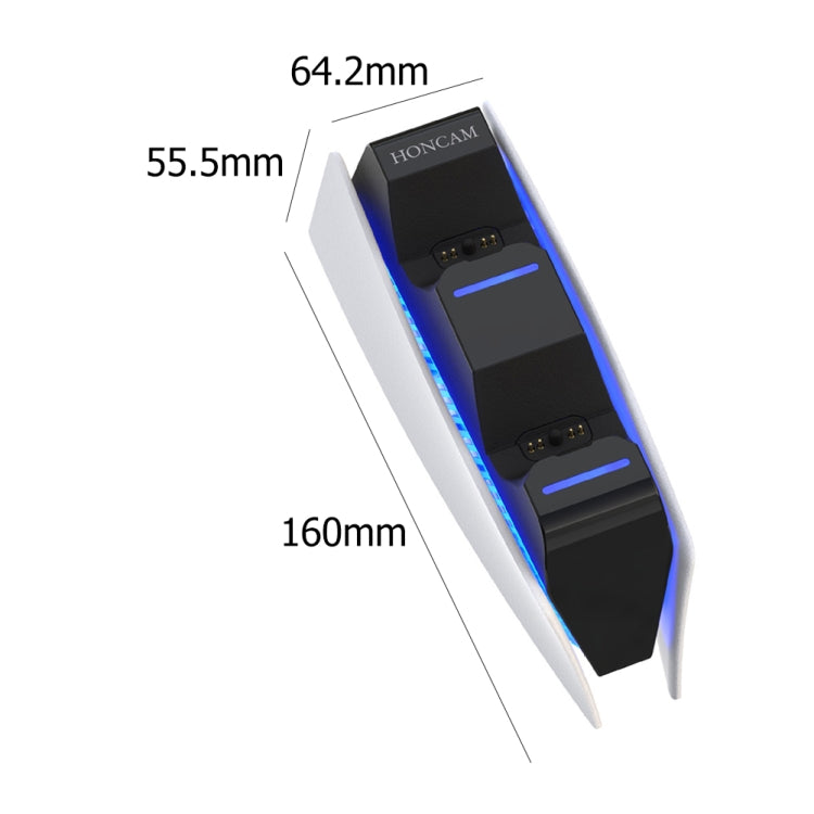 HONCAM For PS5 Gamepad Charger Dual Dock Charger(Blue) - free shipping - PMC TechLife - Order now!