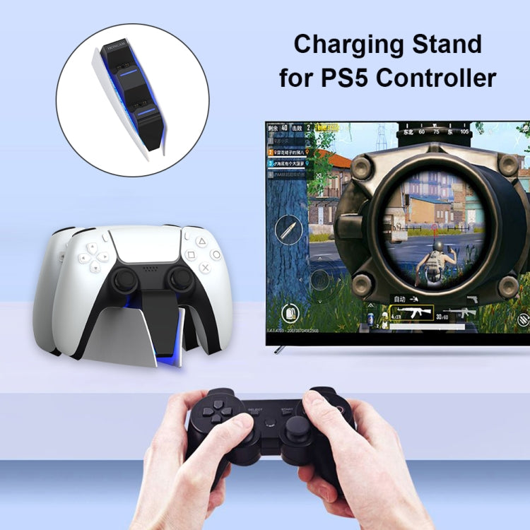 HONCAM For PS5 Gamepad Charger Dual Dock Charger(Blue) - free shipping - PMC Jewellery - Order now!