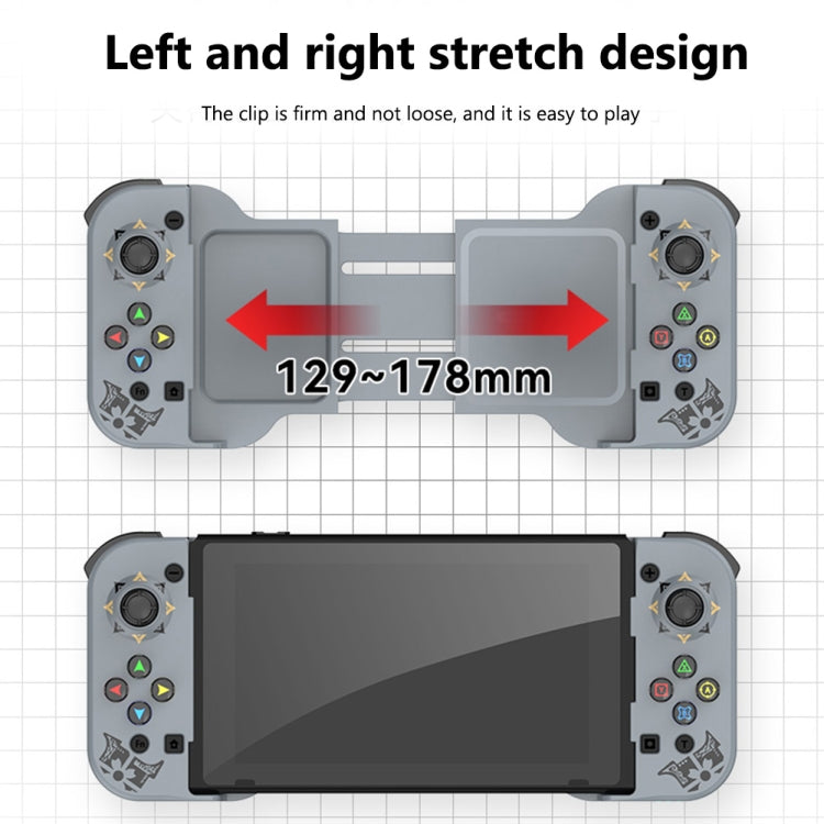 D5 Wireless Bluetooth Game Controller Joystick For IOS/Android For SWITCH/PS3/PS4(White)