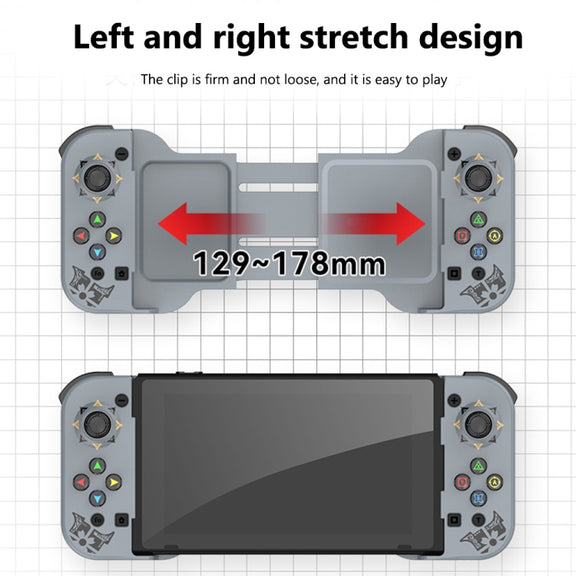 D5 Wireless Bluetooth Game Controller Joystick For IOS/Android For SWITCH/PS3/PS4(Gray)
