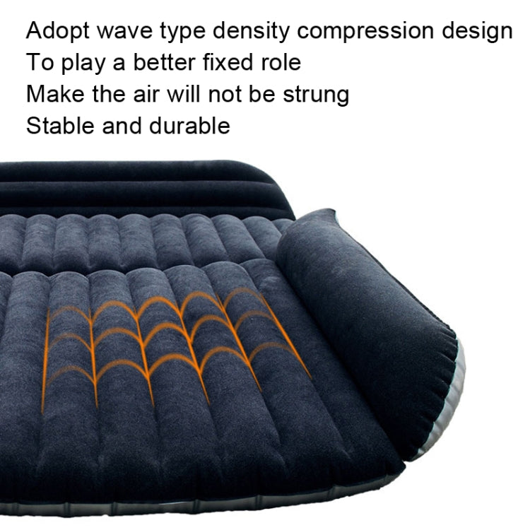 ZQ-418 SUV Rear Trunk Inflatable Bed Cushion Travel Universal Air Bed(Blue Black) - Seat Accessories by PMC TechLife | Online Shopping South Africa | PMC TechLife