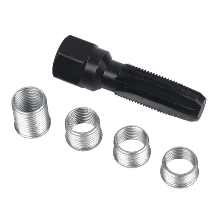 5 PCS/Set 14mm Spark Plug Hole Thread Repair Tool Tap Regenerator