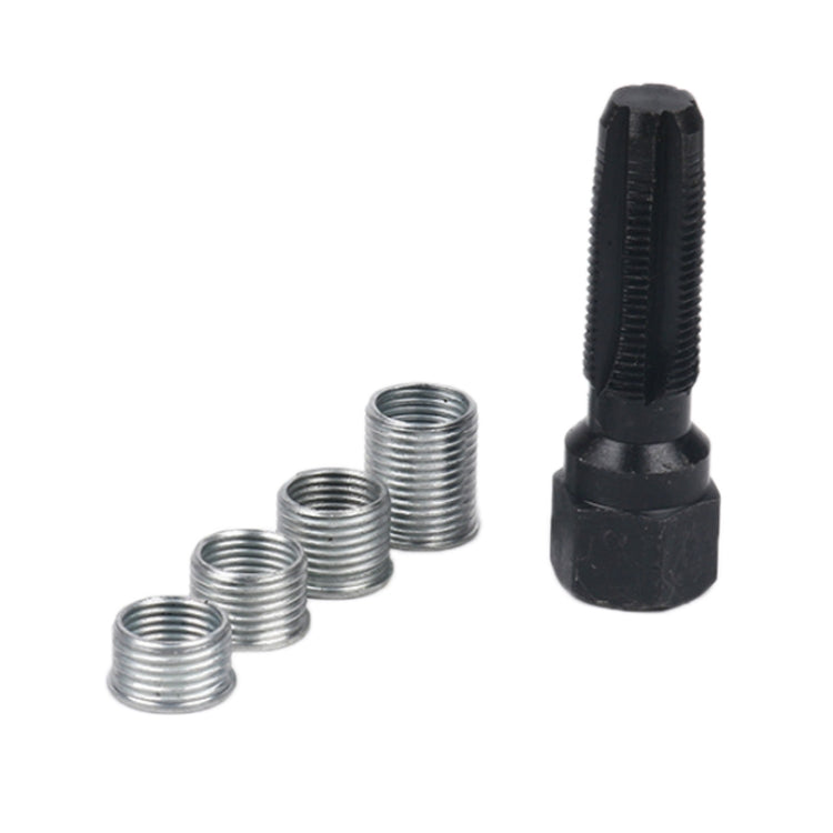 5 PCS/Set 14mm Spark Plug Hole Thread Repair Tool Tap Regenerator