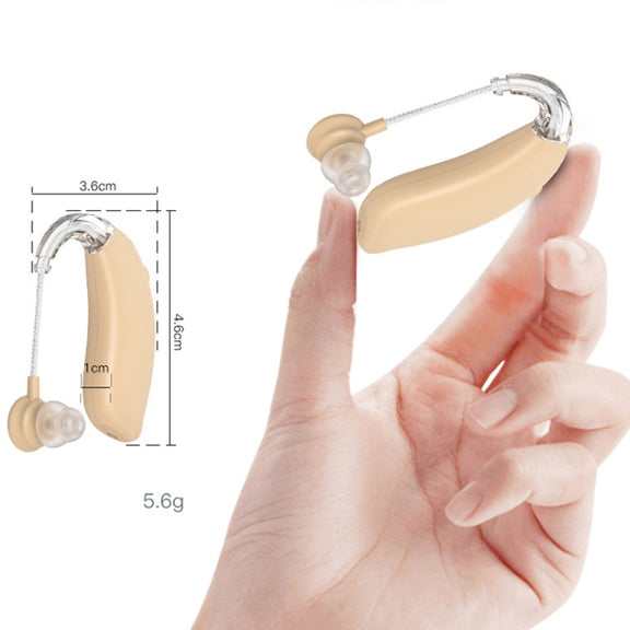GM-301 Hearing Aid Rechargeable Sound Amplifier,Spec: With Charging Pod Blue+White