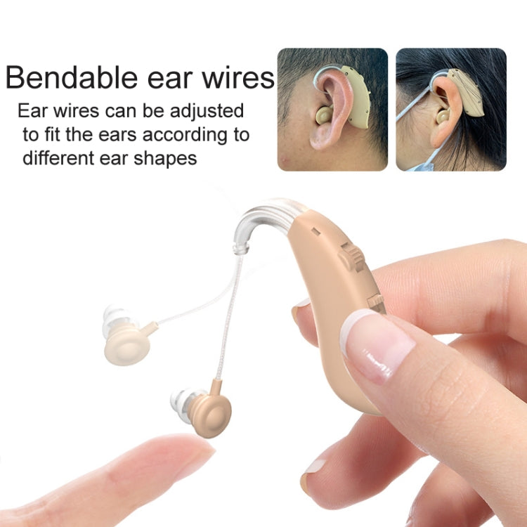 GM-301 Hearing Aid Rechargeable Sound Amplifier,Spec: With Charging Pod Blue+White