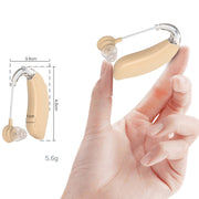 GM-301 Hearing Aid Rechargeable Sound Amplifier,Spec: With Charging Pod Skin Color+Black