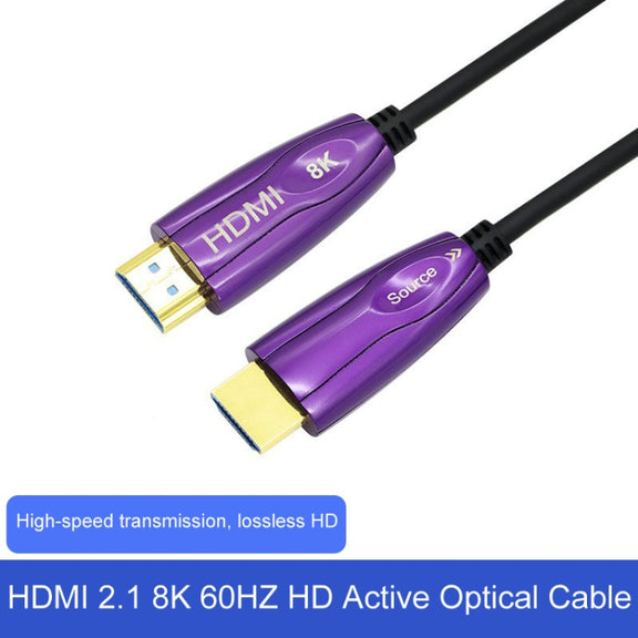 HDMI 2.1 8K 60HZ HD Active Optical Cable Computer Screen Conversion Line, Cable Length: 30m