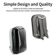 For DJI Avata Carbon Fiber Backpack Shockproof And Water-resistant Bag(Black and Gray)