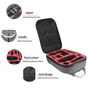 For DJI Avata Carbon Fiber Backpack Shockproof And Water-resistant Bag(Black and Gray)