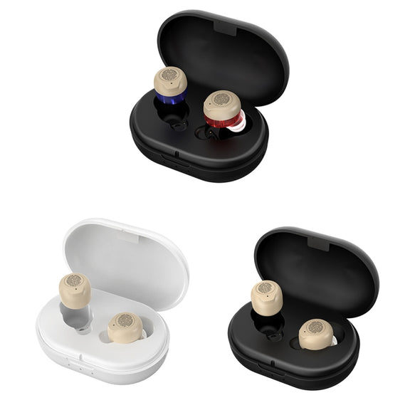 GM-902 Wireless Magnetic Charging Hearing Aids Elderly Sound Amplifier(Skin-color+White)