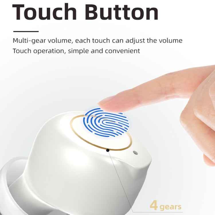 GM-902 Wireless Magnetic Charging Hearing Aids Elderly Sound Amplifier(Skin-color+White)