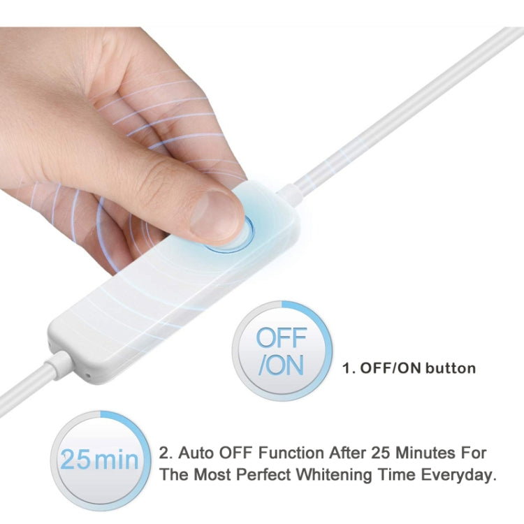 Wire-Controlled 25min Timing 16LED Teeth Whitening Device Dental Bleaching System(White) - free shipping - PMC TechLife - Order now!