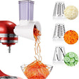 KA-08 For KitchenAid New Cutter Multi-functional Vegetable Cutter Accessories Slicer Grater(White) - Kitchen Machine Accessories by PMC TechLife | Online Shopping South Africa | PMC TechLife