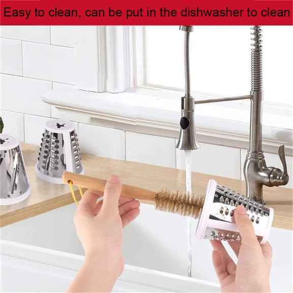 KA-08 For KitchenAid New Cutter Multi-functional Vegetable Cutter Accessories Slicer Grater(White)