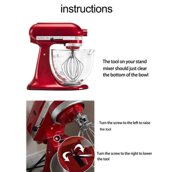 For KitchenAid Stand Mixer 5QT  Whip Whisk  Stainless Steel Accessories