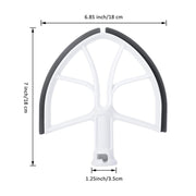 KA-6B For KitchenAid 6-Quart Bowl Lift Stand Mixer Plastic Flat Beater Paddle with Silicone Edges