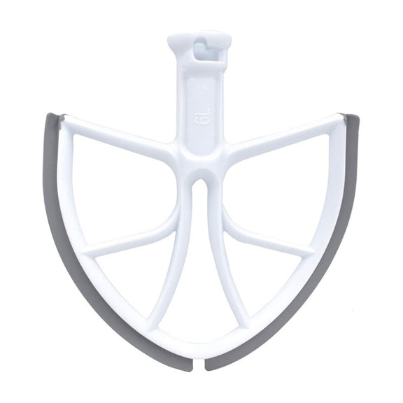 KA-6B For KitchenAid 6-Quart Bowl Lift Stand Mixer Plastic Flat Beater Paddle with Silicone Edges