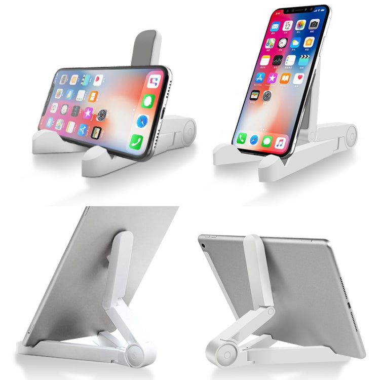 54356 Multifunctional Desktop Universal Foldable Triangular Phone Holder(White) - Desktop Holder by PMC TechLife | Online Shopping South Africa | PMC TechLife