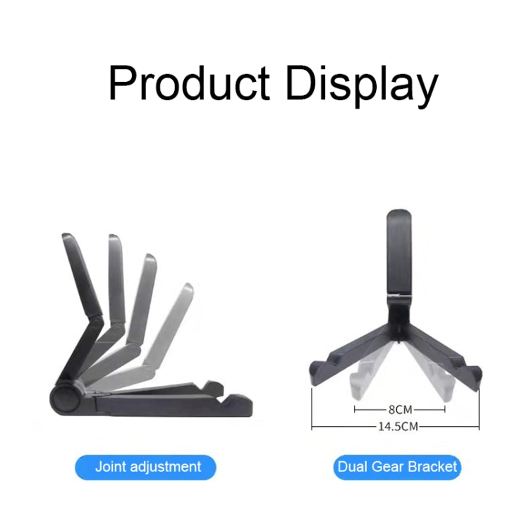 54356 Multifunctional Desktop Universal Foldable Triangular Phone Holder(Black) - Desktop Holder by PMC TechLife | Online Shopping South Africa | PMC TechLife