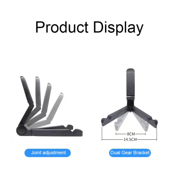 54356 Multifunctional Desktop Universal Foldable Triangular Phone Holder(White)