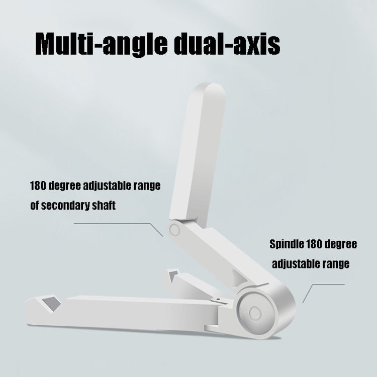 54356 Multifunctional Desktop Universal Foldable Triangular Phone Holder(White) - Desktop Holder by PMC TechLife | Online Shopping South Africa | PMC TechLife