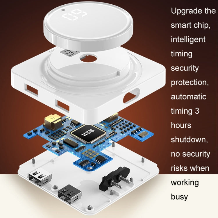 Joyroom JR-CY335 220V Smart Office Desktop Heating Thermostatic Mouse Pad, US Plug, Size: 60x36cm(Llight Gray) - free shipping - PMC TechLife - Order now!