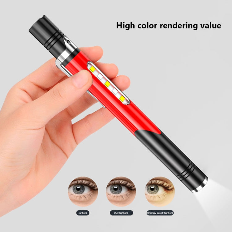 B35 XPG+LED Mini Pen Light Three Light Sources Convenient Flashlights(Red) - LED Flashlight by PMC TechLife | Online Shopping South Africa | PMC TechLife
