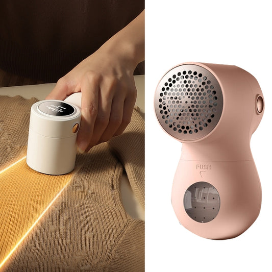 Joyroom JR-CY517 USB Clothes Pilling Trimmer Household Hair Remover, Style: With 2 Knife Head(Pink) - free shipping - PMC Jewellery - Order now!