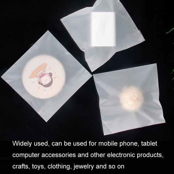 2 Sets CPE Matte Self -Sealed Bag Data Cable Phone Case Packaging Bag, Size: 8x12cm