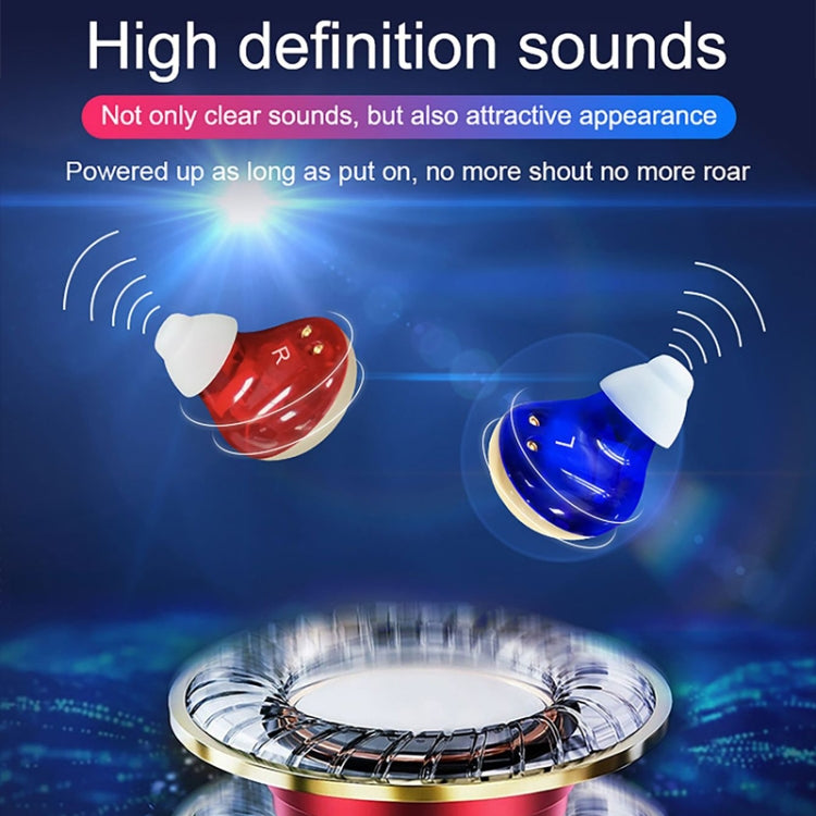 Z-300 TWS Rechargeable Sound Amplifier Deaf Hearing Aids(Red Blue) - Hearing Aids by PMC Jewellery | Online Shopping South Africa | PMC Jewellery | Buy Now Pay Later Mobicred
