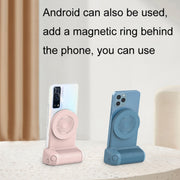 BBC-8 3 In1 Magnetic Absorption Wireless Charging Phone Stand Bluetooth Handheld Selfie Stick, Style: Upgrade Model(Purple)