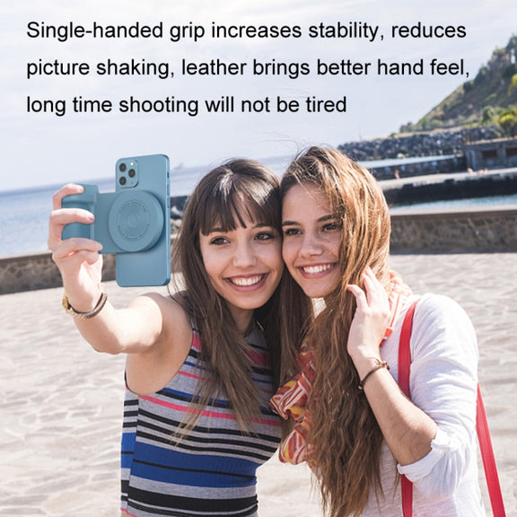 BBC-8 3 In1 Magnetic Absorption Wireless Charging Phone Stand Bluetooth Handheld Selfie Stick, Style: Upgrade Model(Purple)