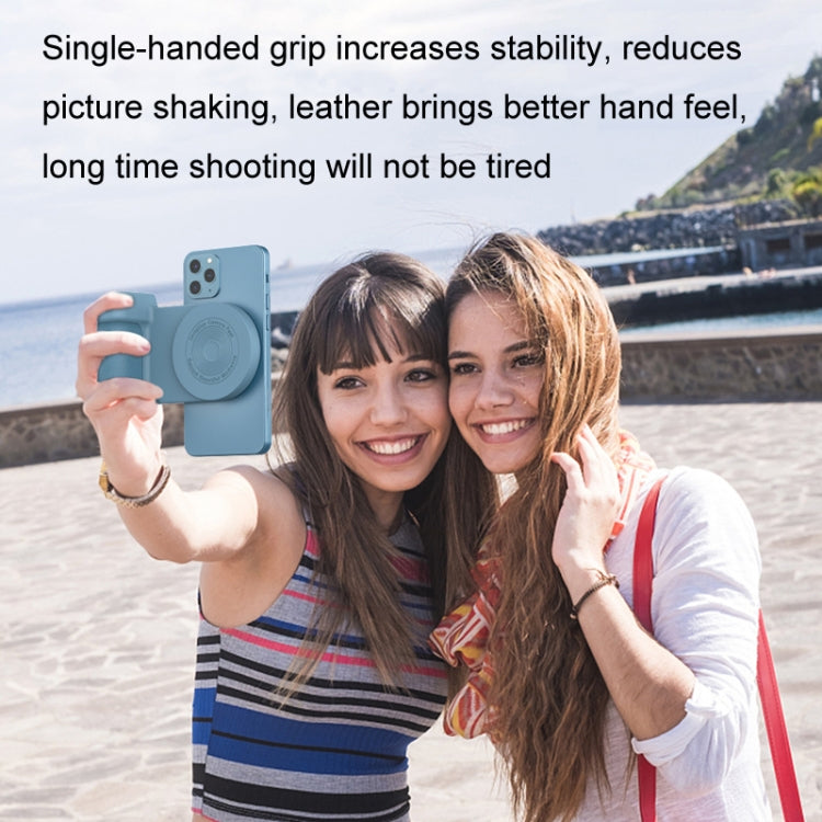 BBC-8 3 In1 Magnetic Absorption Wireless Charging Phone Stand Bluetooth Handheld Selfie Stick, Style: Upgrade Model(Purple)