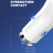 LDNIO C511Q 36W QC 3.0 Phone Fast Charger Dual-USB Ports Smart Car Charger with Micro USB Cable